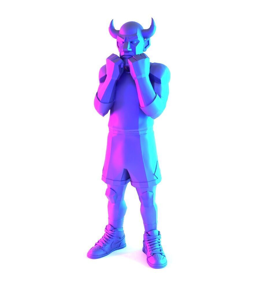 Bulls Michael Air Jordan 1 toy 3D print model_2