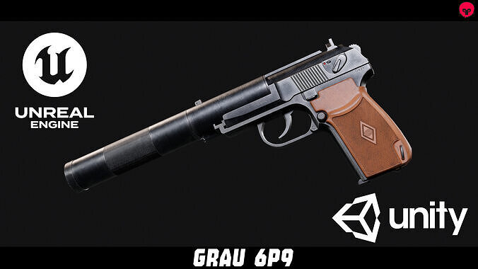 Grau 6p9 PB Low-poly 3D model