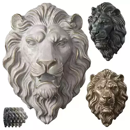 Lion Head Sculpture by lllax