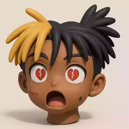 XXXTENTACION anime style bust heartbreak toy