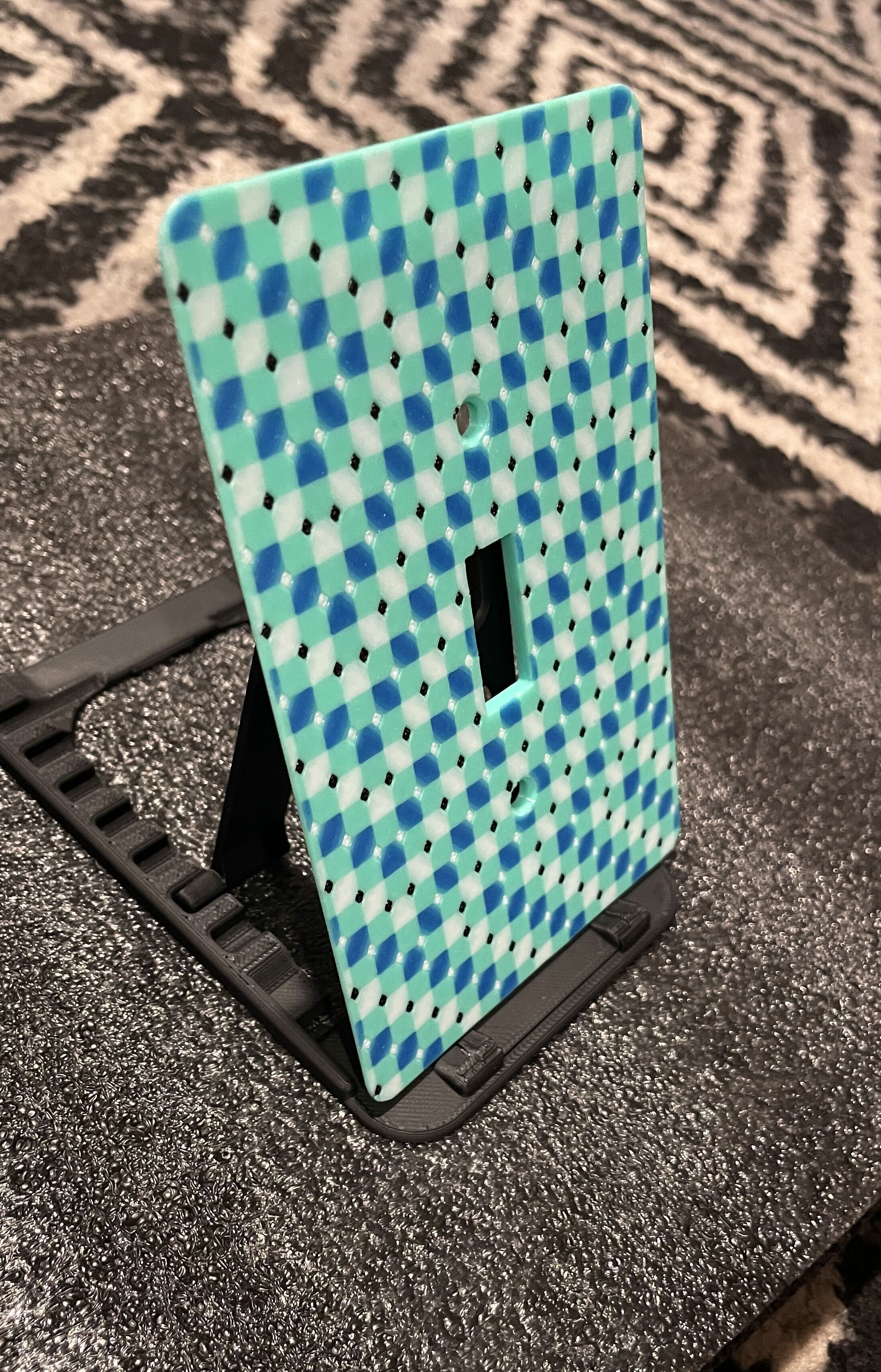 Square Illusion Light Switch Cover 3D print model_8