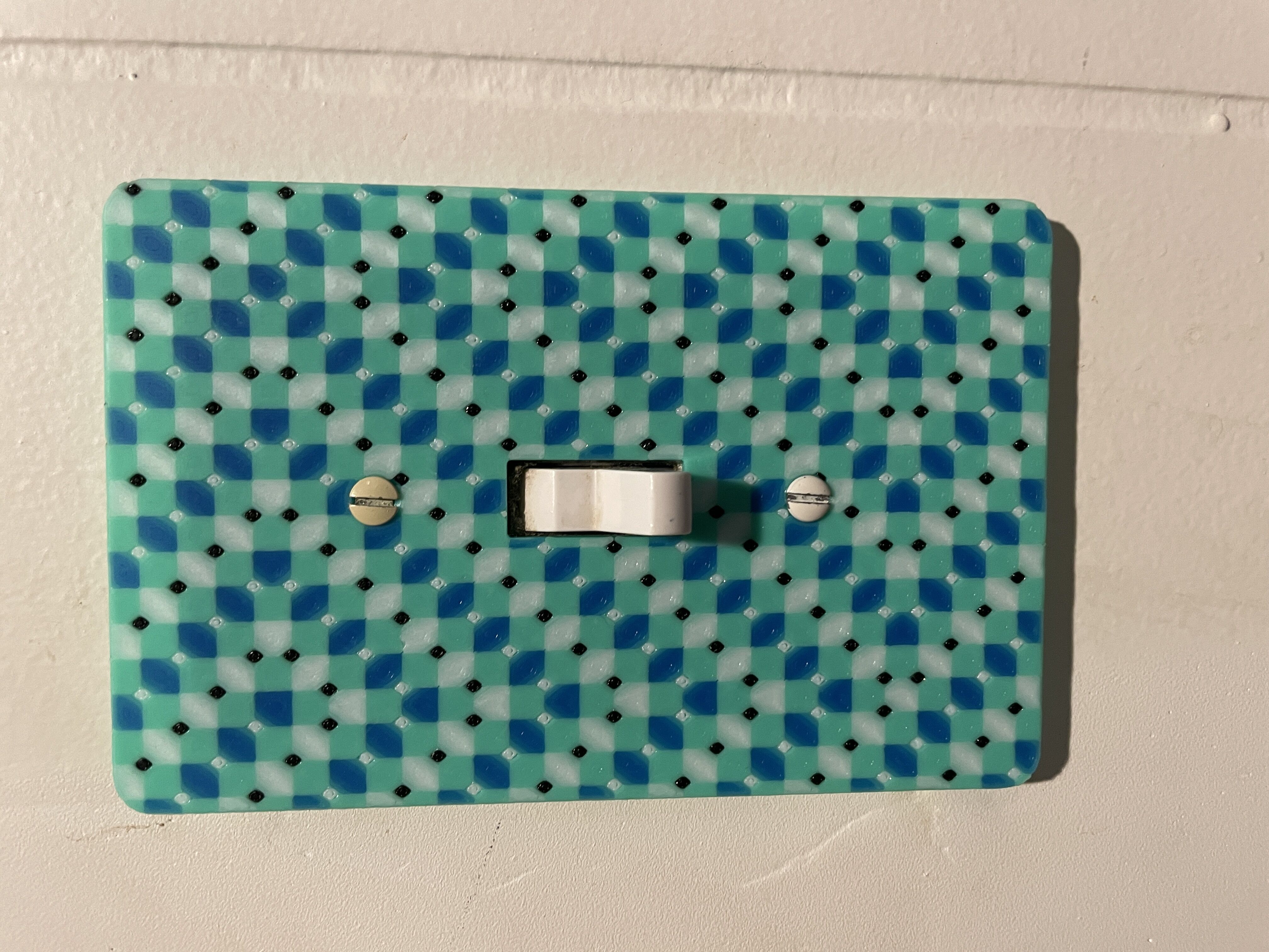 Square Illusion Light Switch Cover 3D print model_2