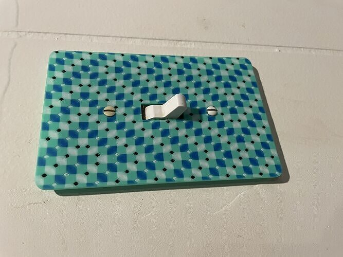 Square Illusion Light Switch Cover 3D print model