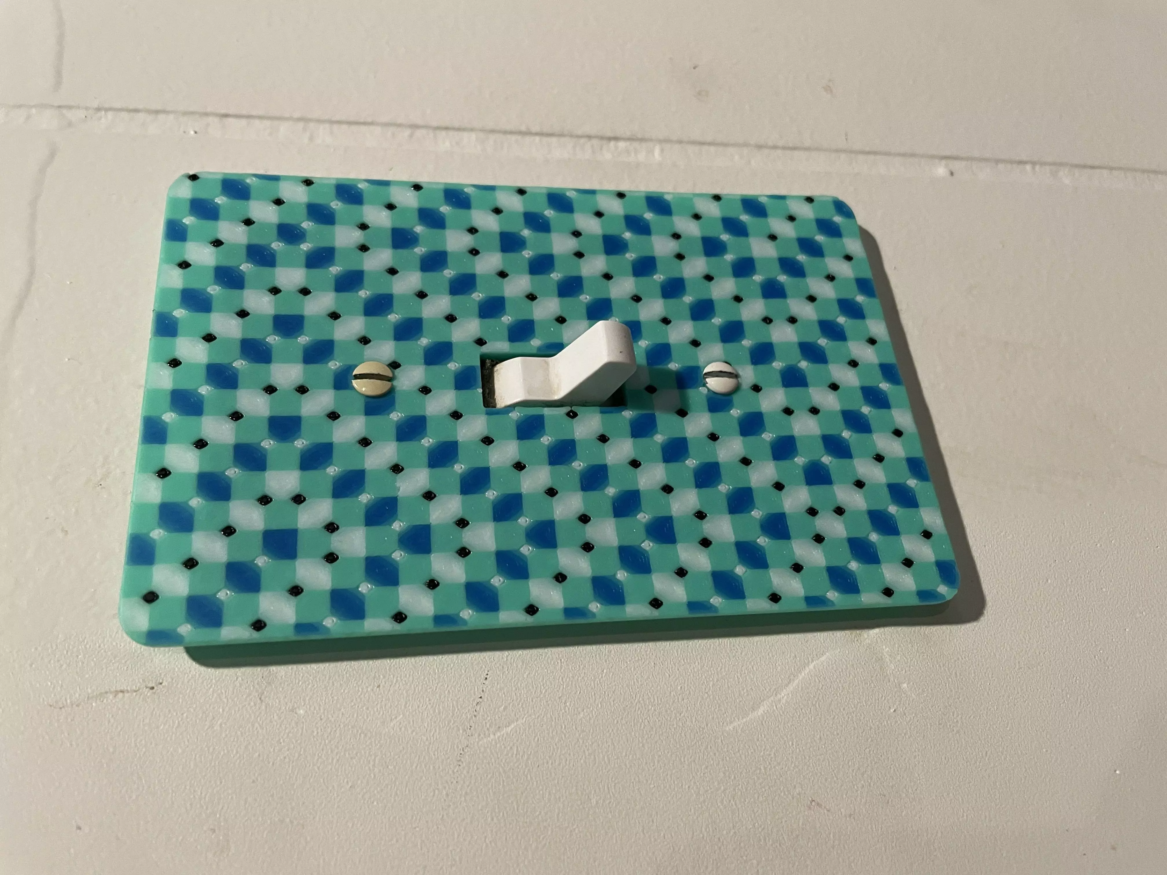 Square Illusion Light Switch Cover 3D print model_0