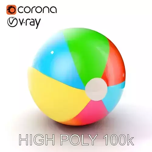 Colorful Beach Ball Model Pack