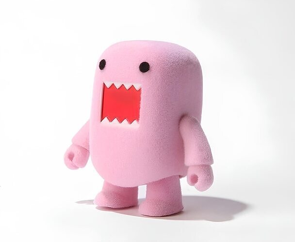 Pink Domo toy 3D print model