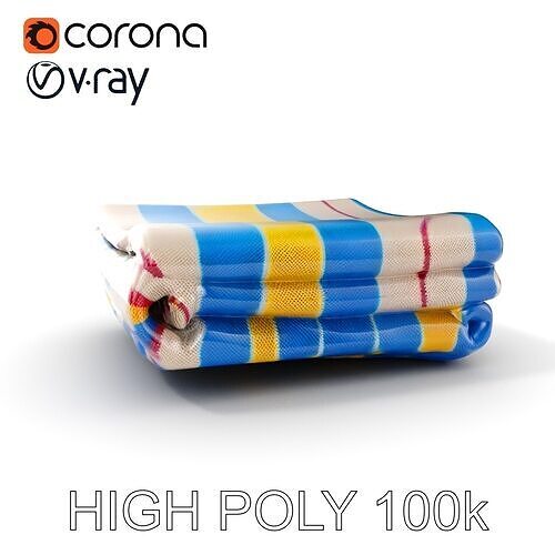 Striped Towel Model Pack with PBR Textures Texture