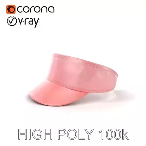 Pink Visor Cap Model Pack  D Fashion Accessory