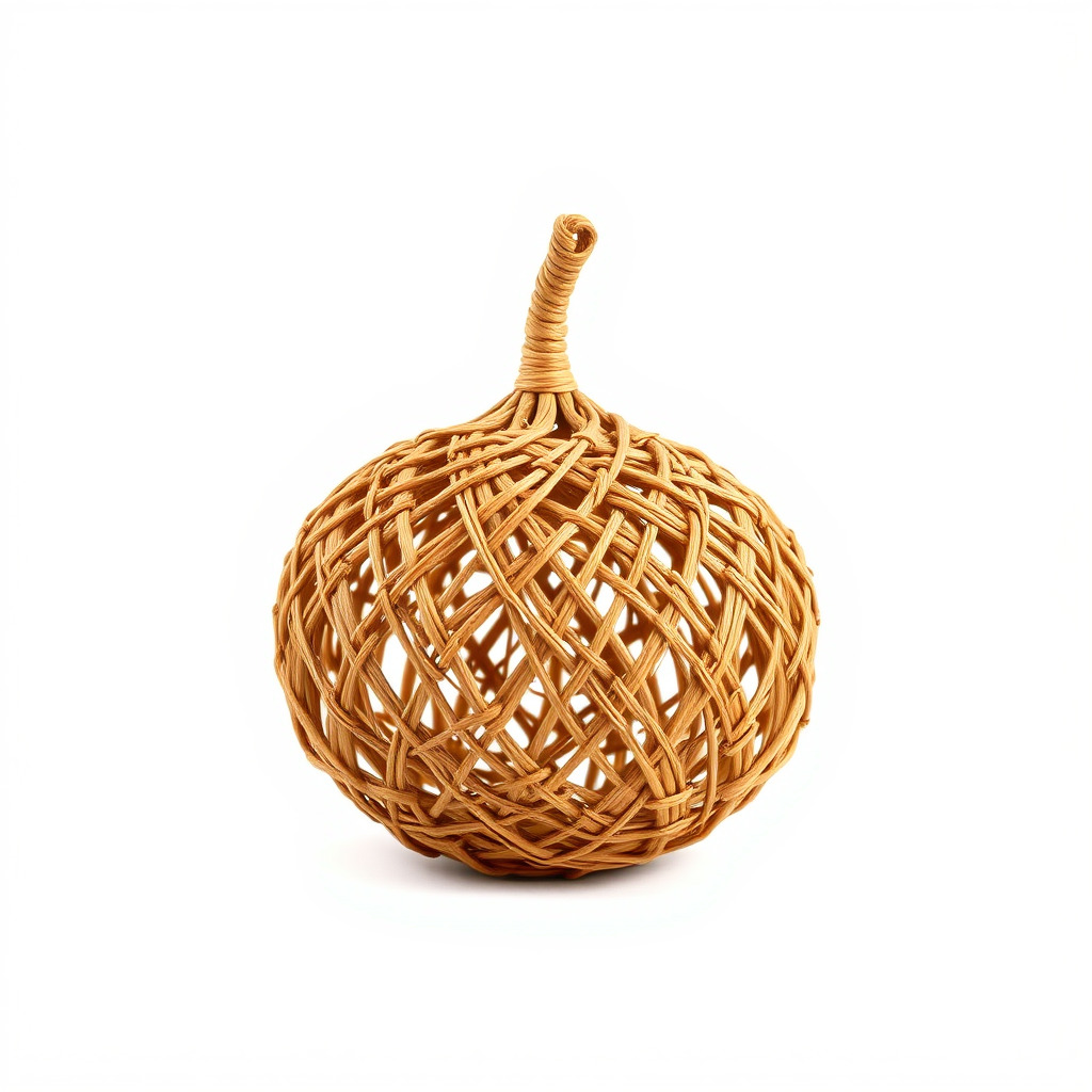 Wicker Pumpkin Decorative Model Pack Low-poly 3D model_2
