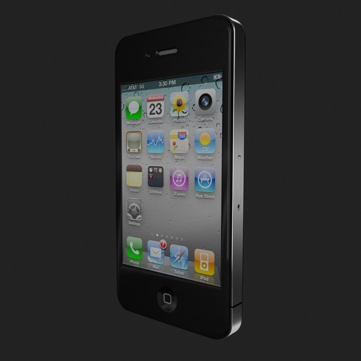 Apple iPhone 4 3D model_1