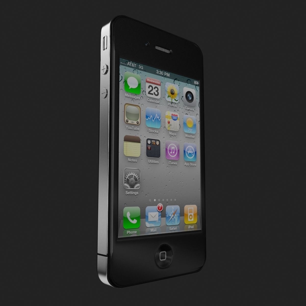 Apple iPhone 4 3D model_3