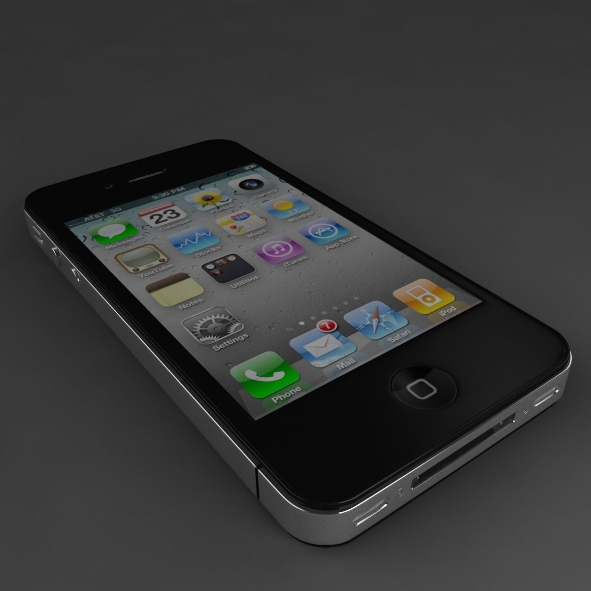 Apple iPhone 4 3D model_9