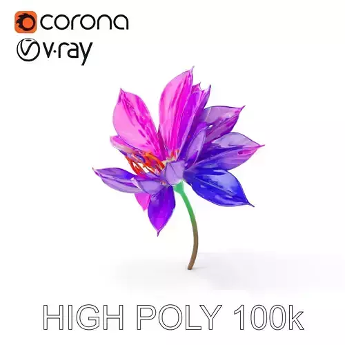 Vibrant Lotus Flower D Model Pack