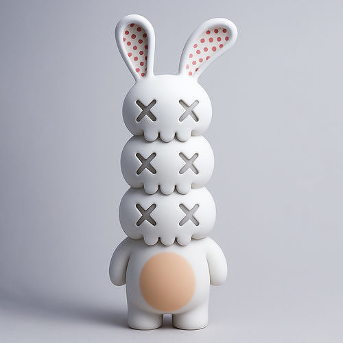 Bunny Kaws Style toy 3D print model