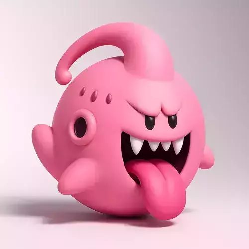 Boo Majin Boo from Mario Bros toy 3D print model