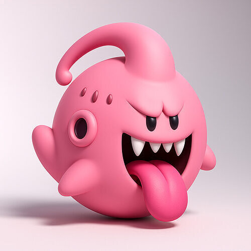 Boo Majin Boo from Mario Bros toy 3D print model