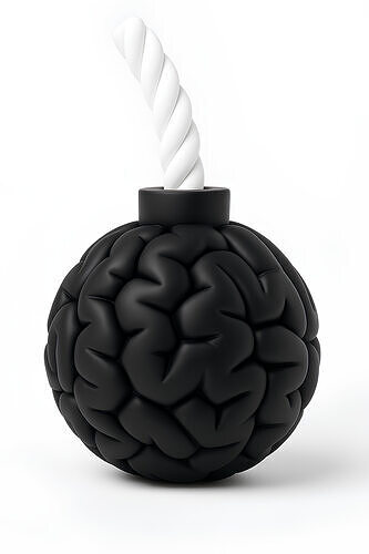 Bomb Brain Style toy 3D print model