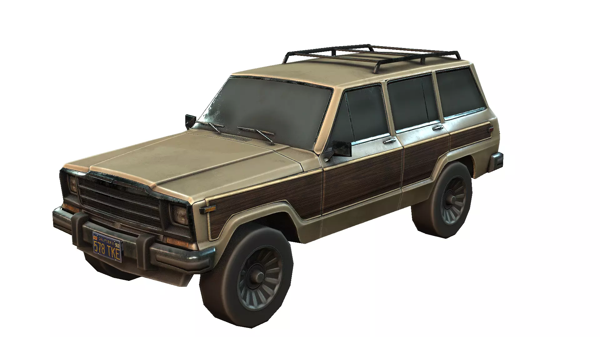 Wagoneer Low-poly 3D model_0