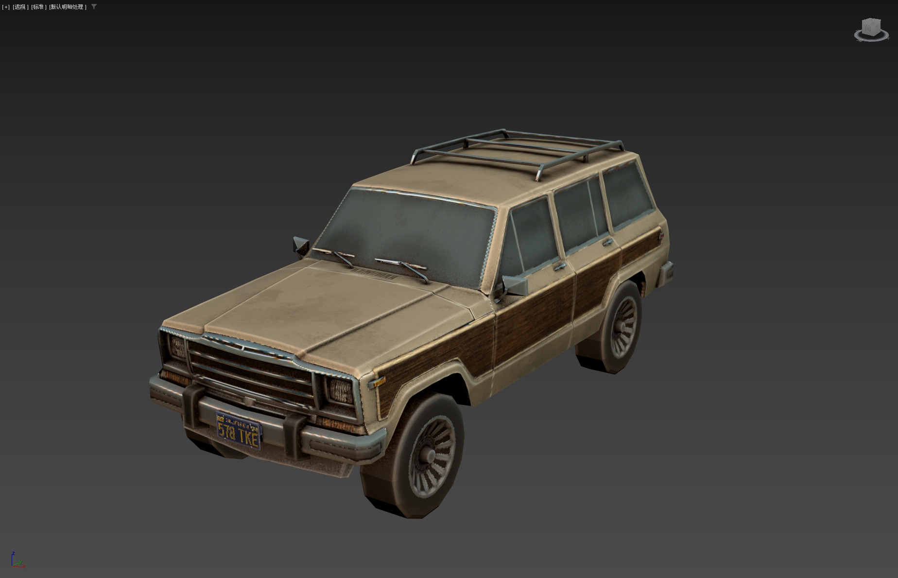 Wagoneer Low-poly 3D model_8