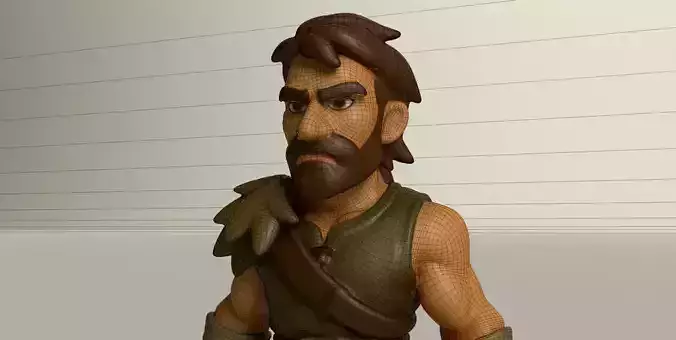 Stylized Game Ready Human Character Rigged named Ablo  