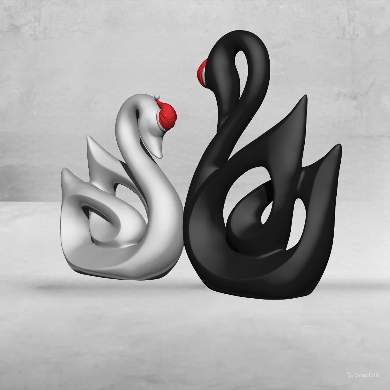 Swan - Merry Christmas Free 3D print model_2