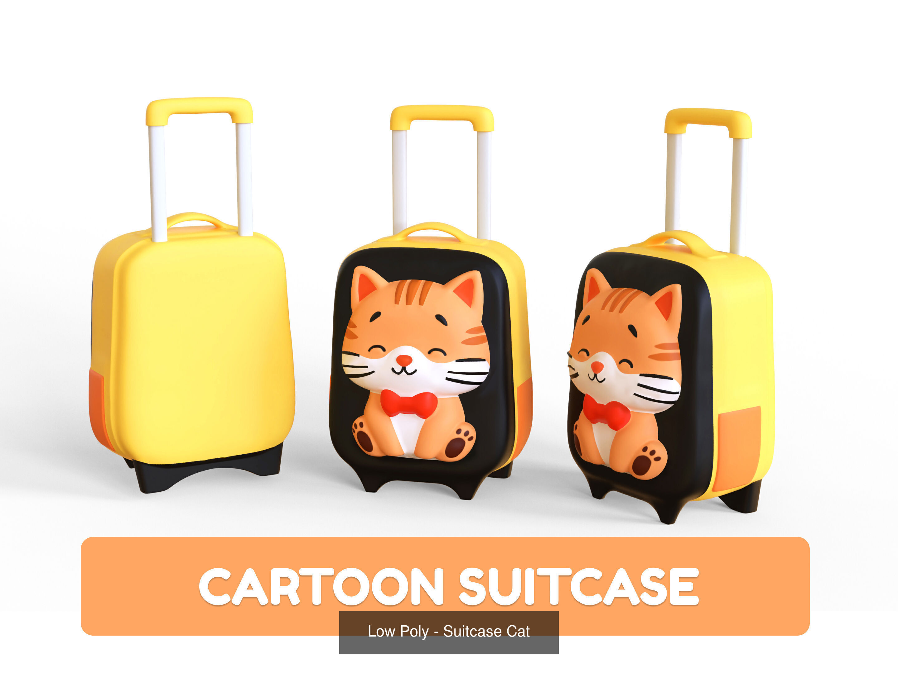 Cartoon Party Props Birthday Decoration Set 3D Model Collection_43