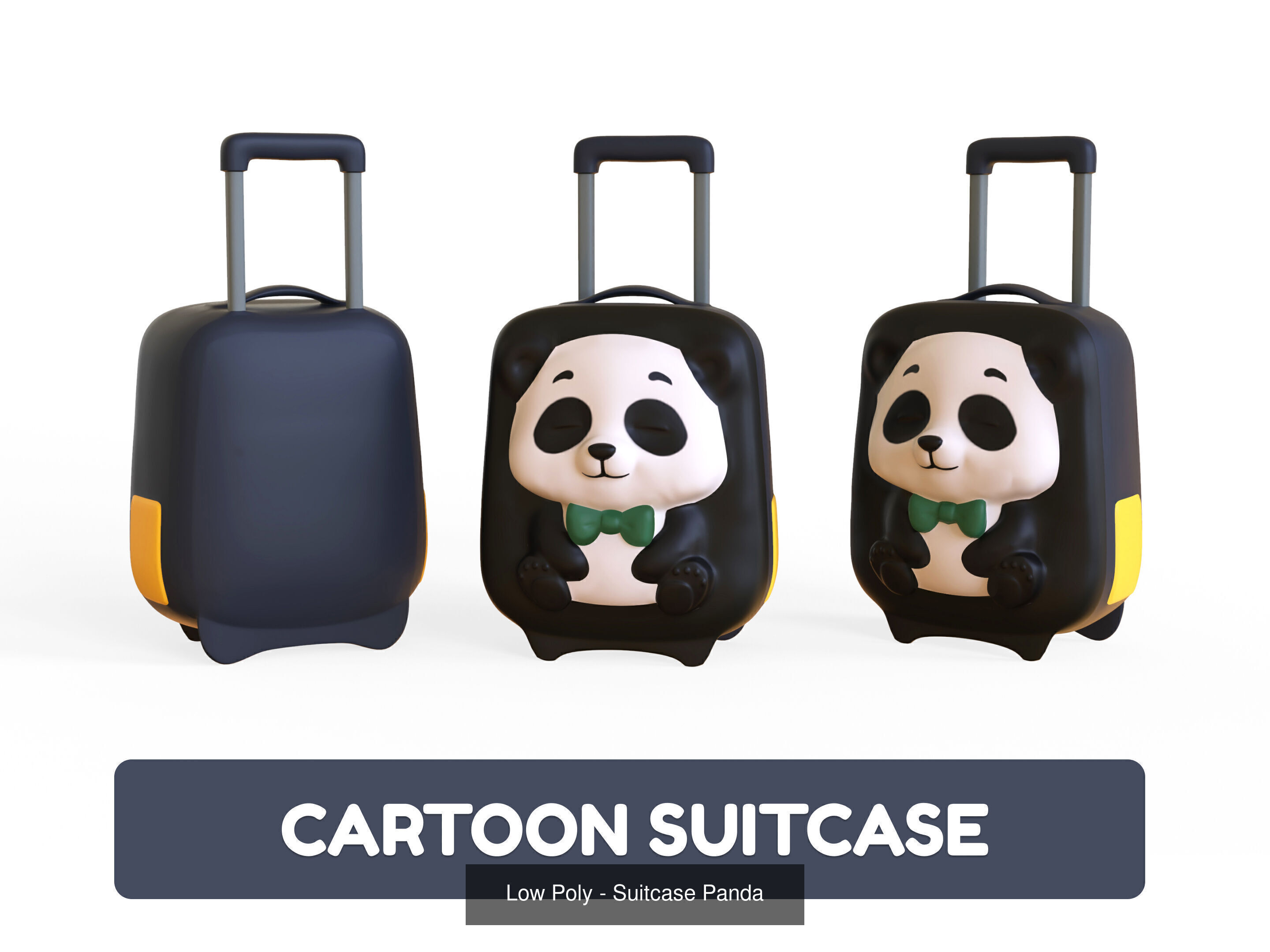 Cartoon Party Props Birthday Decoration Set 3D Model Collection_48