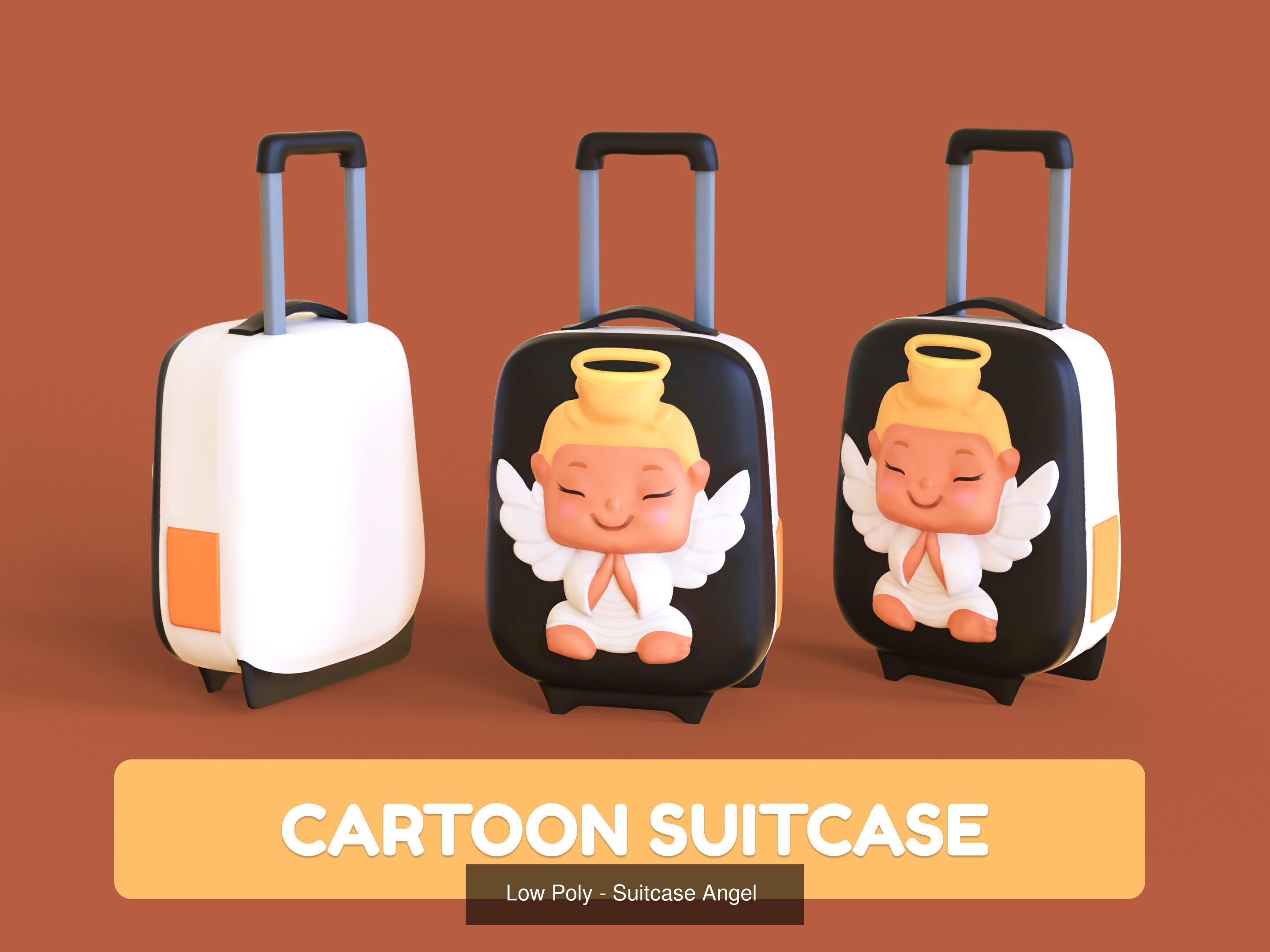 Cartoon Party Props Birthday Decoration Set 3D Model Collection_42