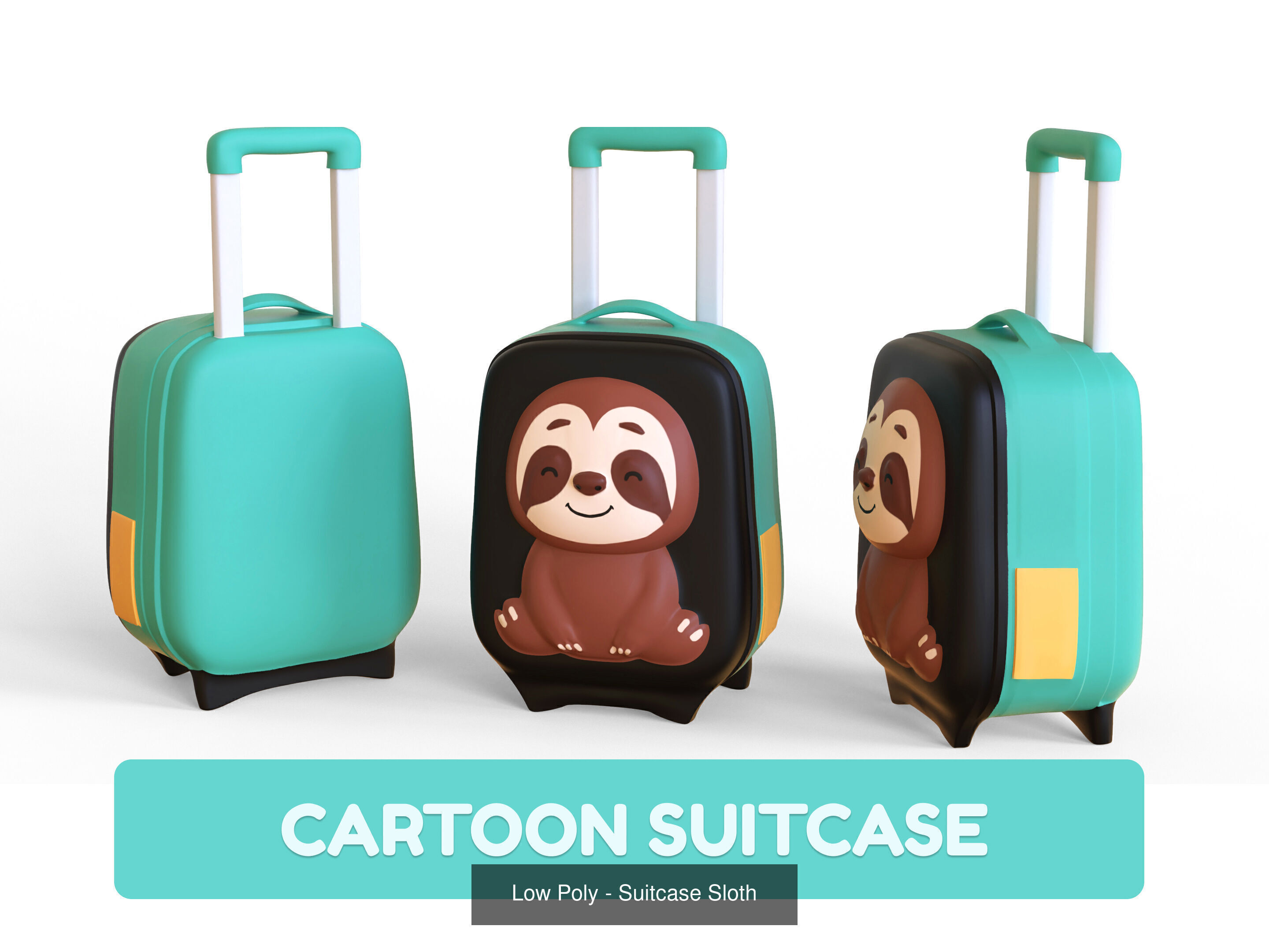 Cartoon Party Props Birthday Decoration Set 3D Model Collection_37