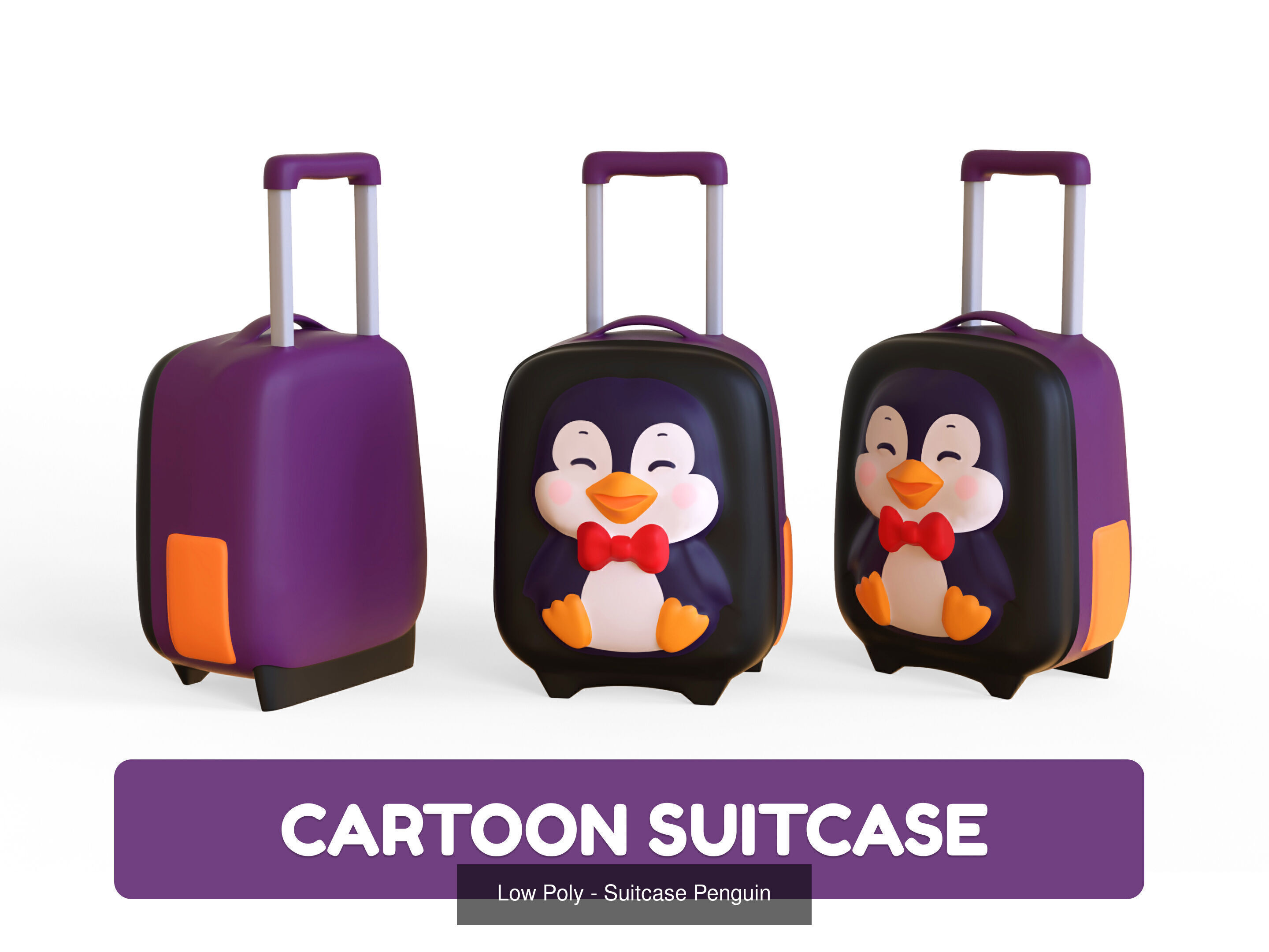 Cartoon Party Props Birthday Decoration Set 3D Model Collection_47