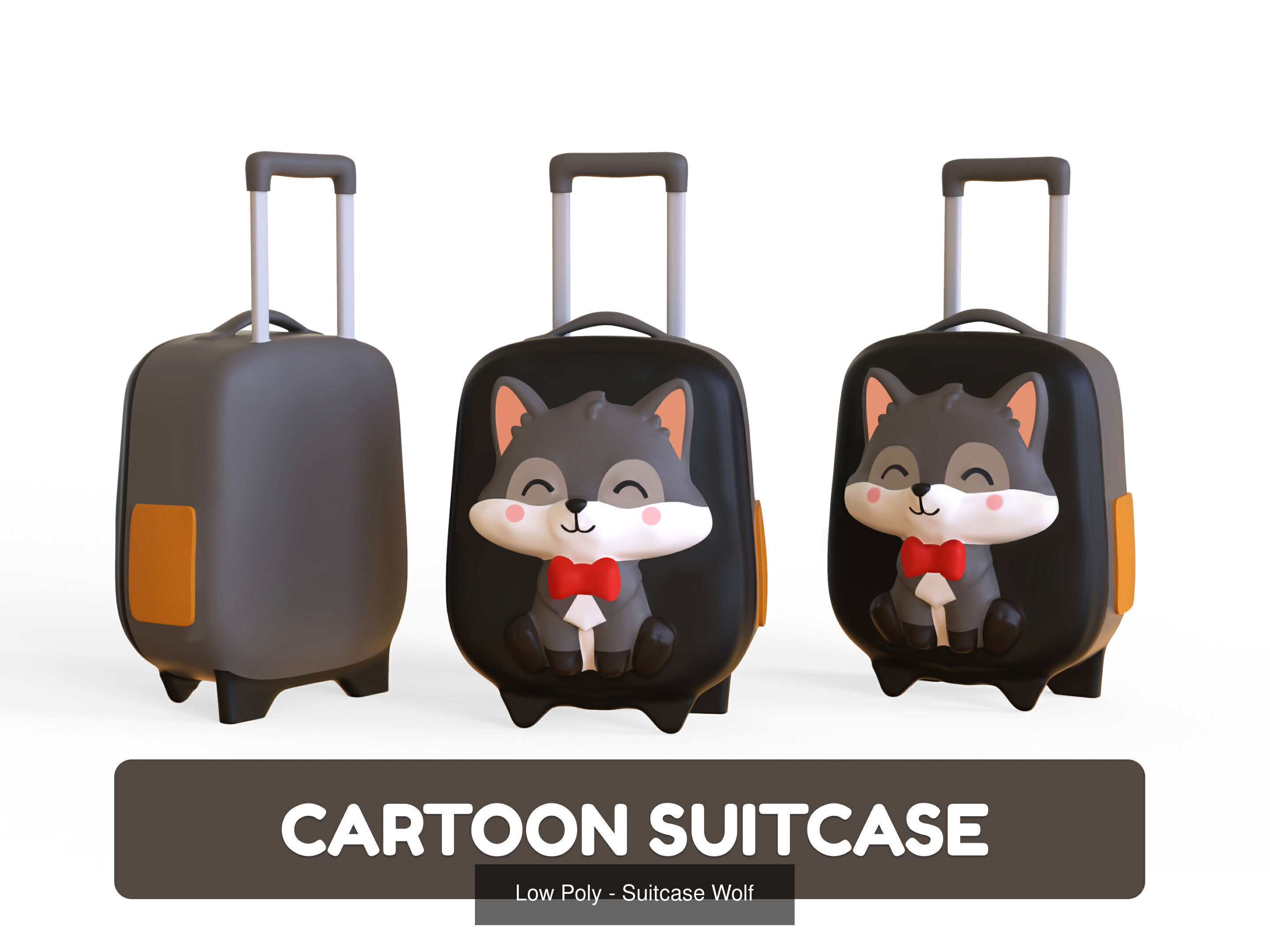 Cartoon Party Props Birthday Decoration Set 3D Model Collection_46