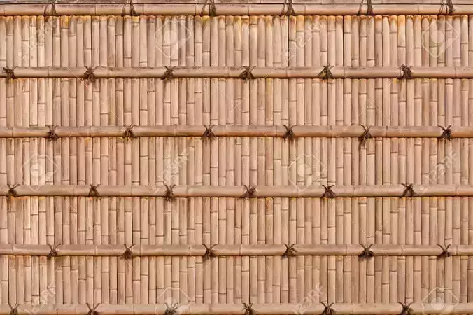 Simple Room Bamboo Free low-poly 3D model