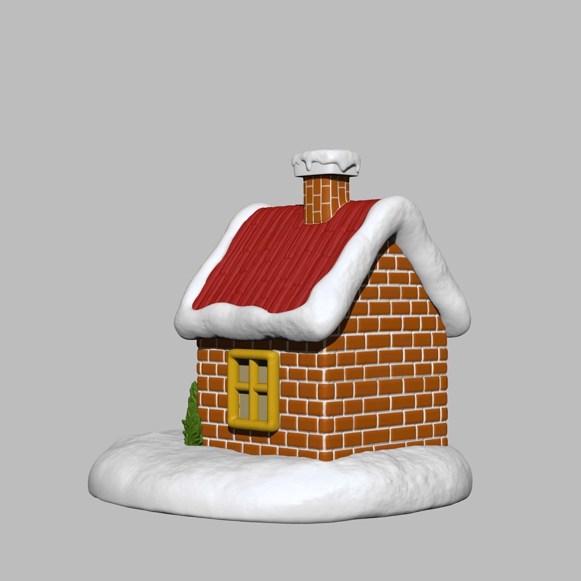 Snow house - Christmas 3D print model_5