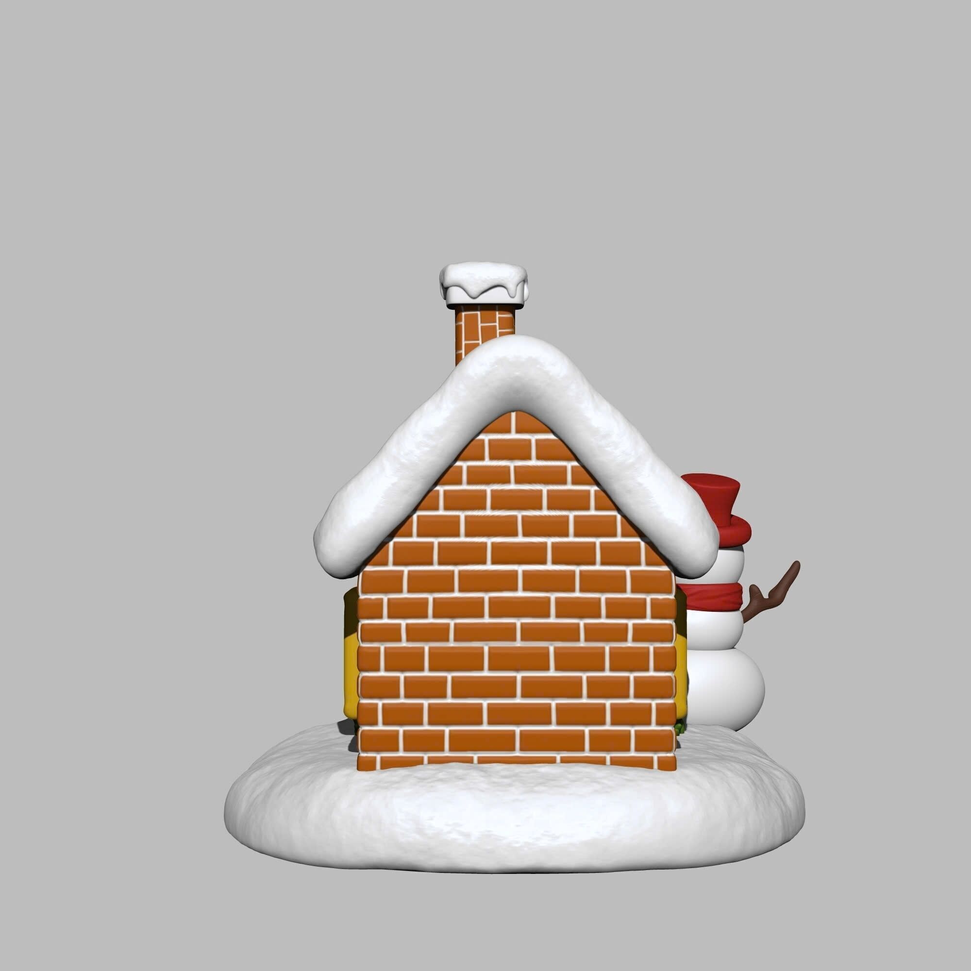Snow house - Christmas 3D print model_4