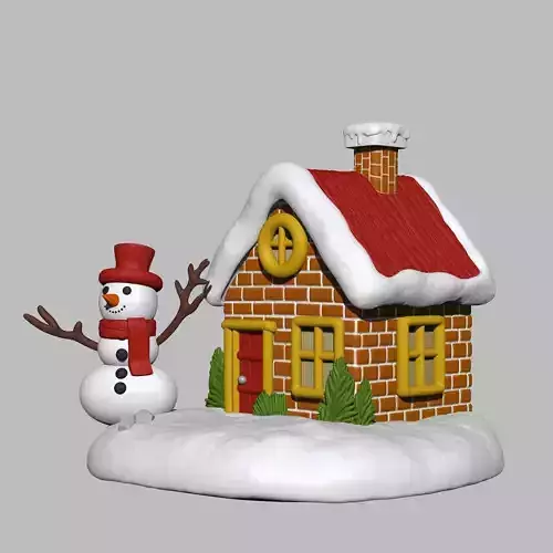Snow house - Christmas 3D print model