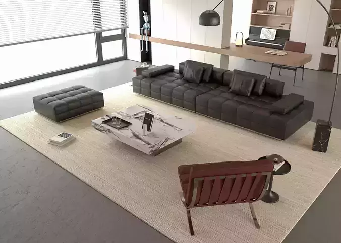 Modern Italian sofa combination combination sofa cloud sofa