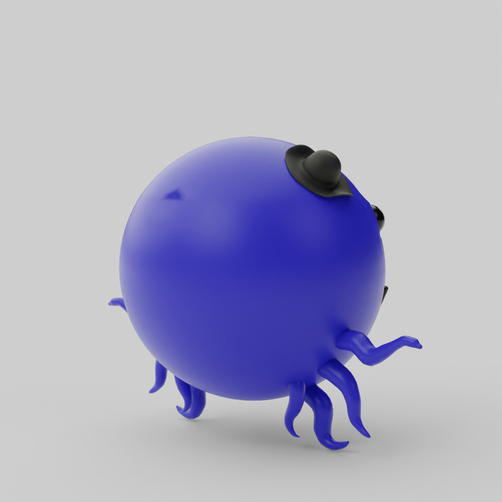 Oswald the Octopus 3D model_6