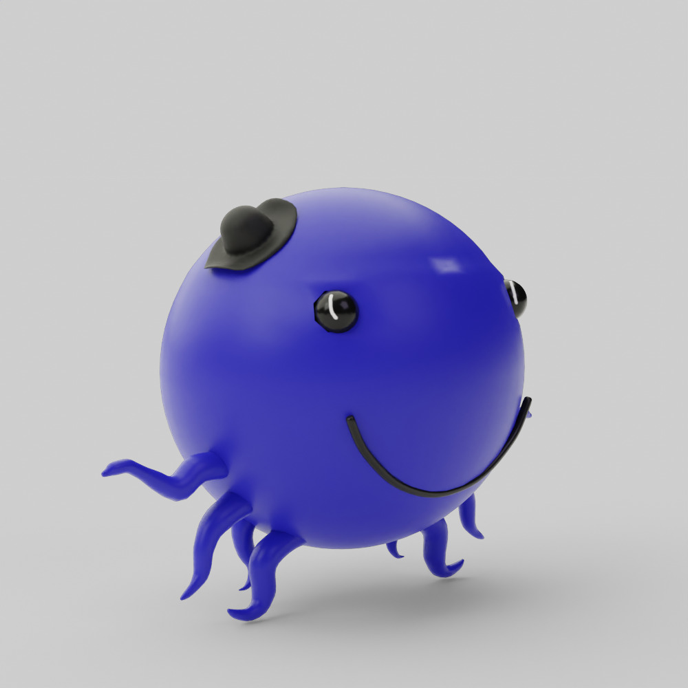 Oswald the Octopus 3D model_8