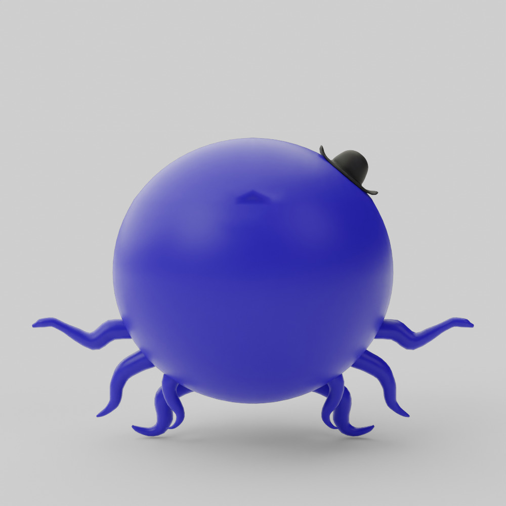 Oswald the Octopus 3D model_5