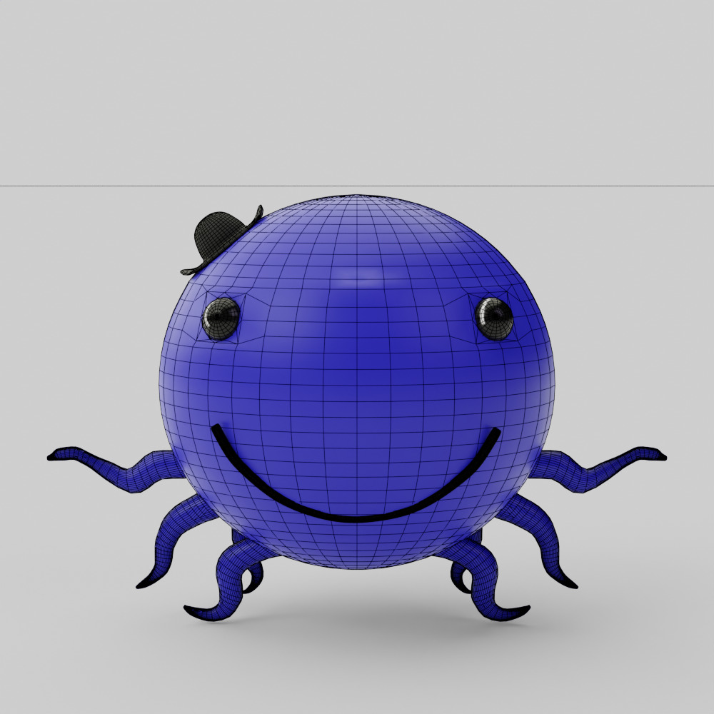 Oswald the Octopus 3D model_1
