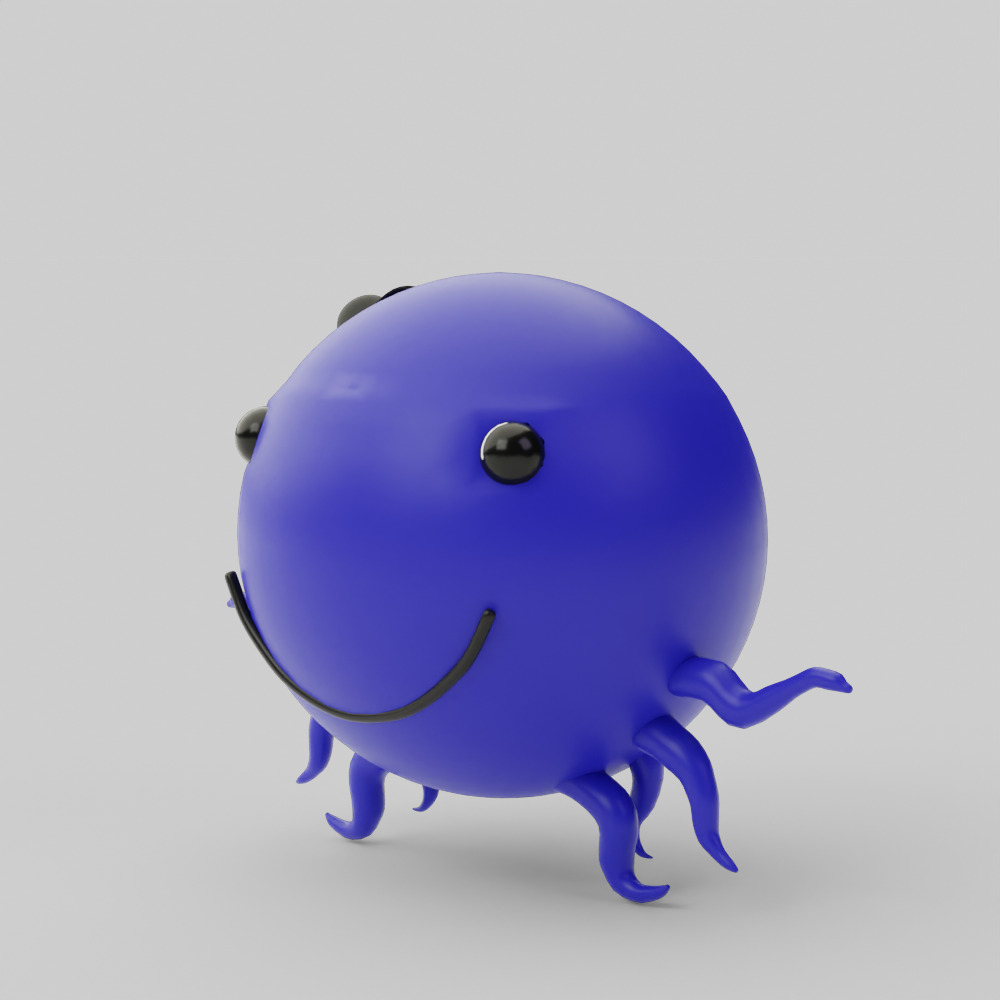 Oswald the Octopus 3D model_2
