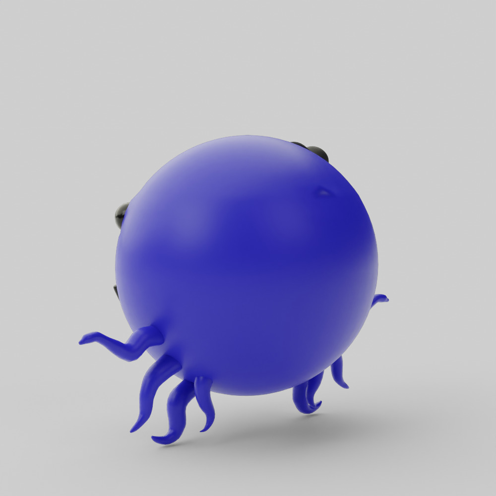 Oswald the Octopus 3D model_4