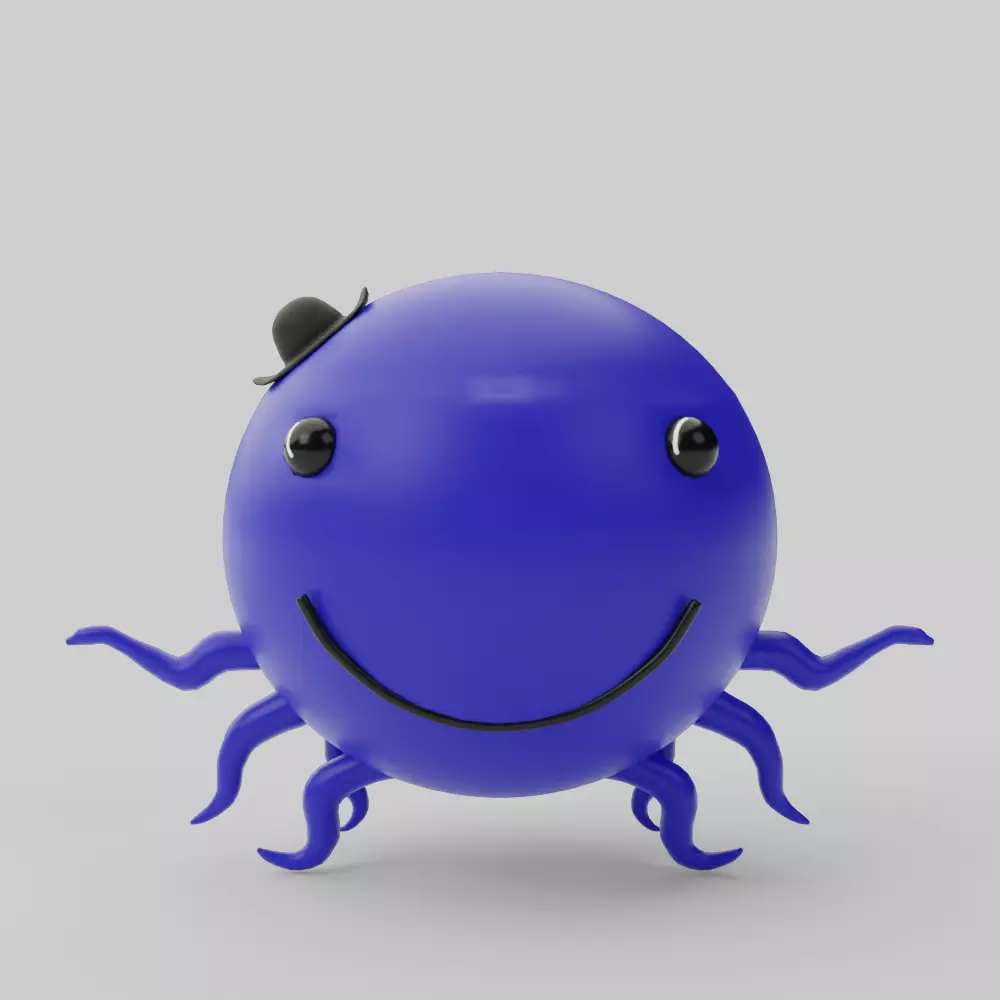 Oswald the Octopus 3D model_0