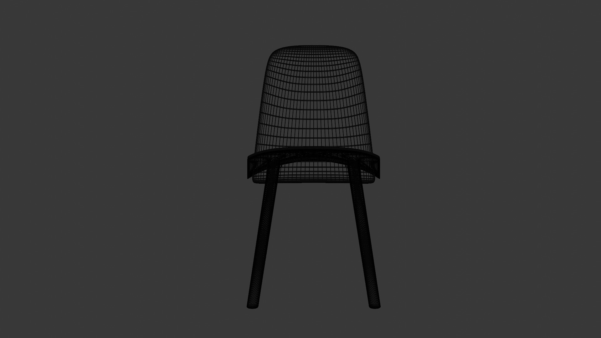 Nerd Chair 3D Model Scandinavian Wood Design 3D model_5