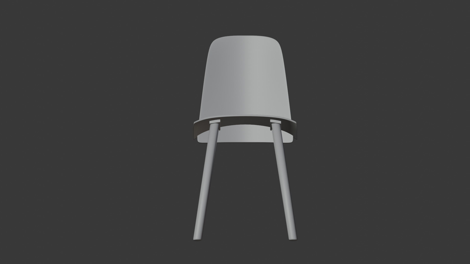 Nerd Chair 3D Model Scandinavian Wood Design 3D model_4