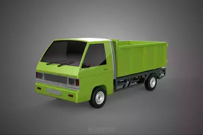 DELICA L300 GARBAGE RUBBISH TRASH WASTE CONTAINER DUMP TRUCK CAR