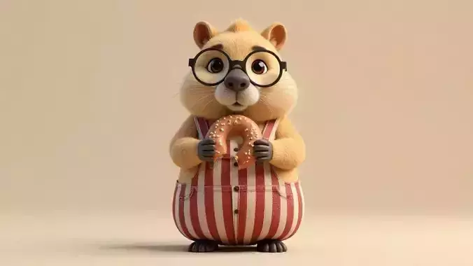 Cute Squirrel Character