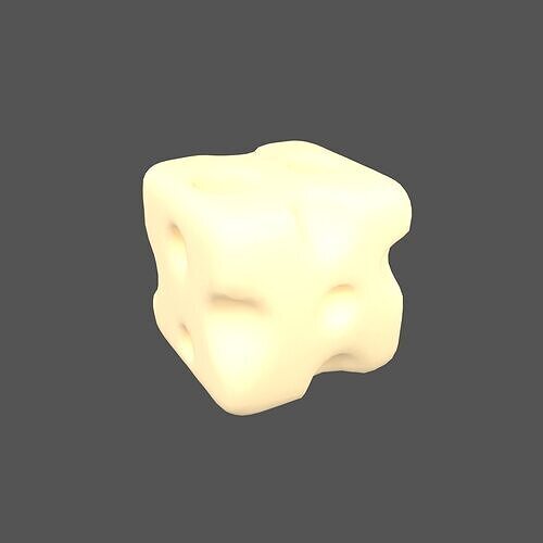Cheese Cubes v1 001 Low-poly 3D model