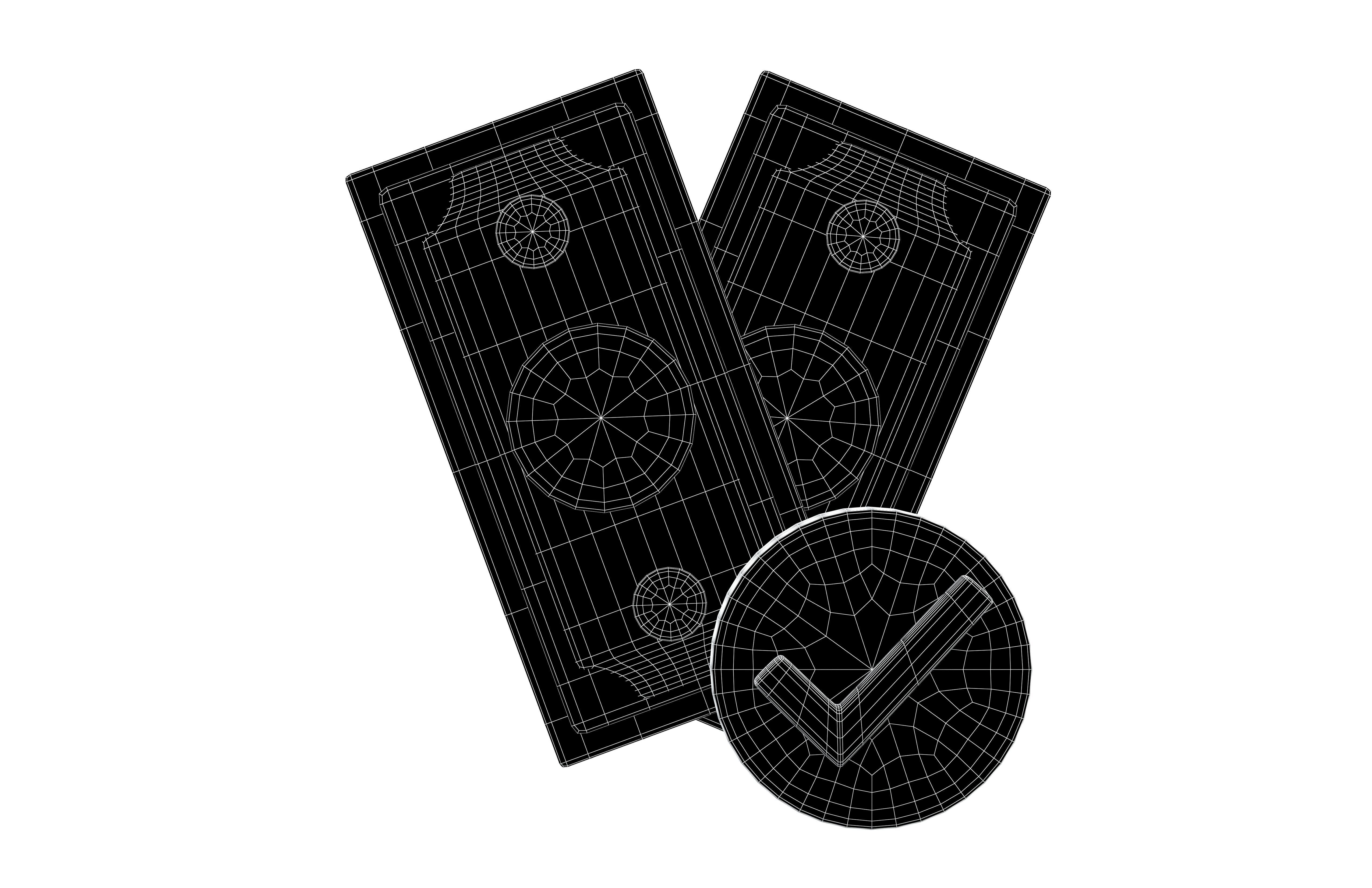 Cartoon Money v1 002 Low-poly 3D model_6