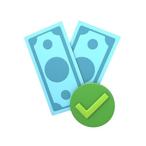 Cartoon Money v1 002 Low-poly 3D model